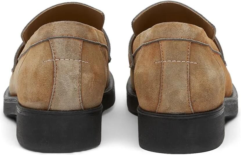 MM6 Maison Margiela Biker loafers van gewassen suède Beige - Foto 4