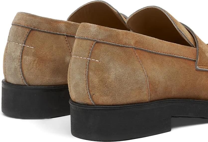 MM6 Maison Margiela Biker loafers van gewassen suède Beige - Foto 3