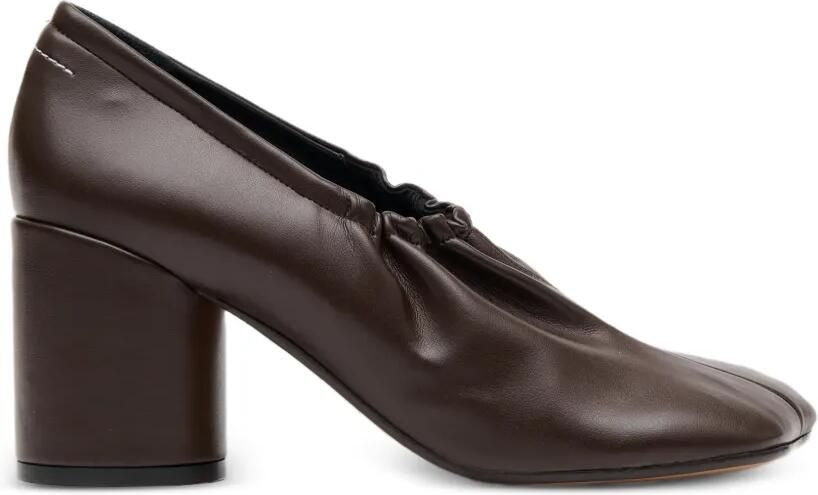 MM6 Maison Margiela Elastische Anatomic pumps Bruin