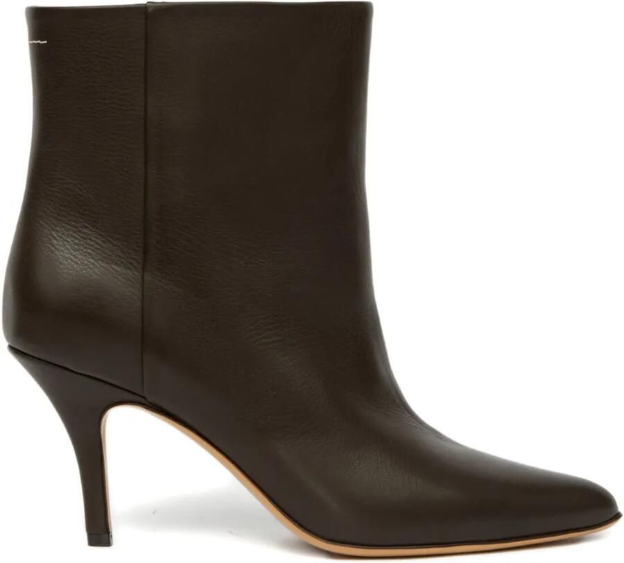 MM6 Maison Margiela Enkellaarzen met puntige neus Bruin