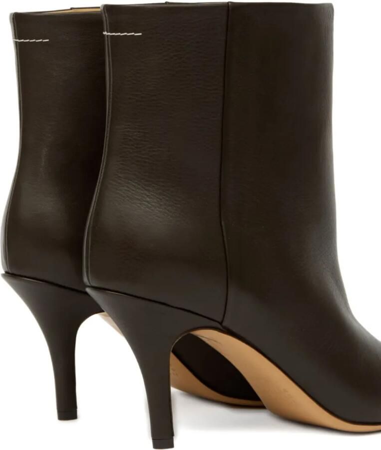 MM6 Maison Margiela Enkellaarzen met puntige neus Bruin - Foto 2