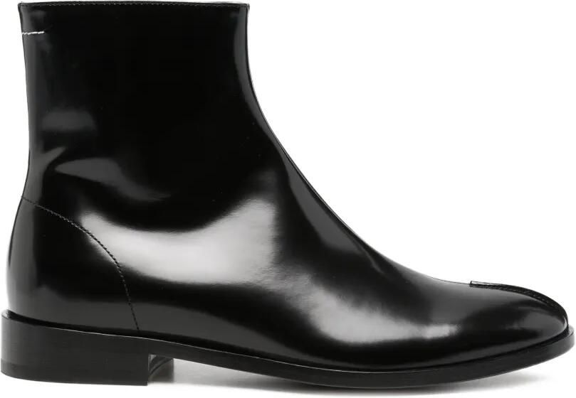 MM6 Maison Margiela Enkellaarzen met ronde neus Zwart
