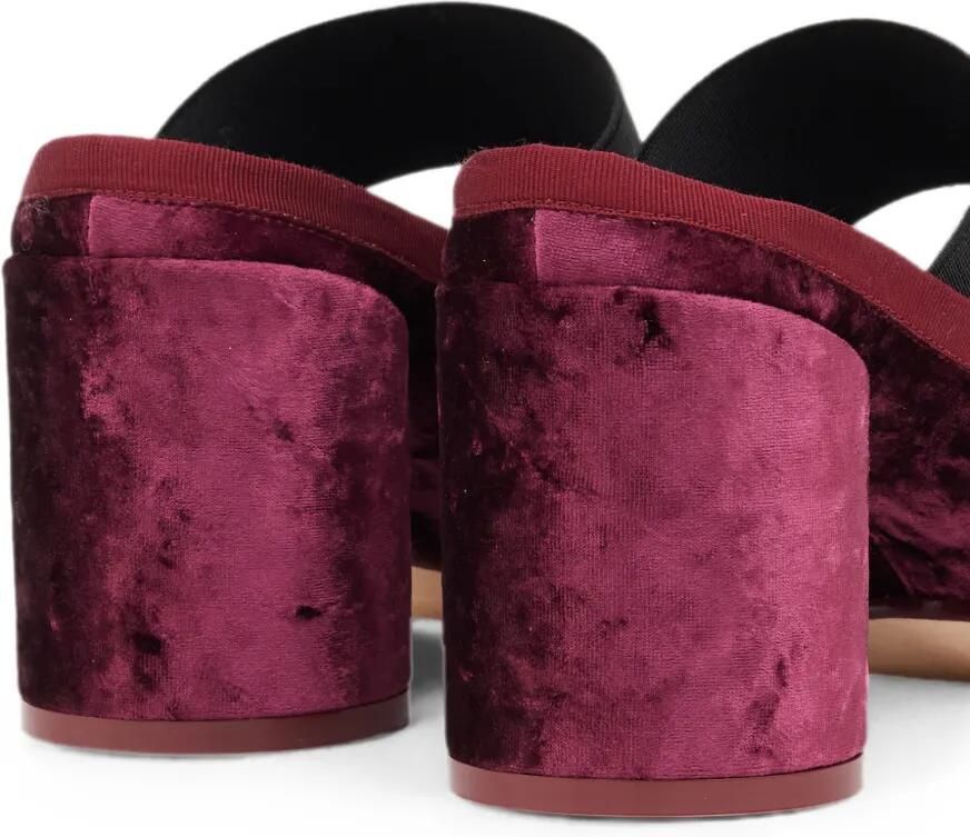 MM6 Maison Margiela Fluwelen pumps met elastisch bandje Paars - Foto 4