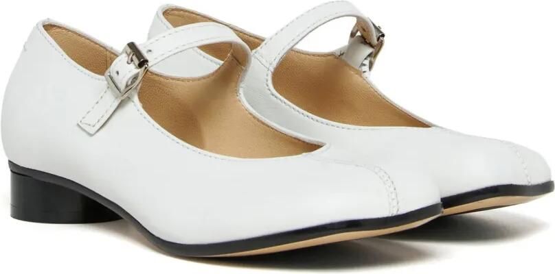MM6 Maison Margiela Kids Ballerina's met anatomische neus Wit