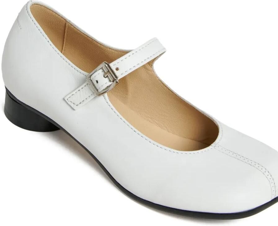 MM6 Maison Margiela Kids Ballerina's met anatomische neus Wit - Foto 2