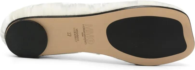MM6 Maison Margiela Kids Ballerina's met gekreukt effect Beige - Foto 4