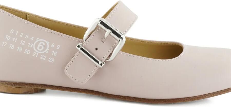 MM6 Maison Margiela Kids Ballerina's met gesp Roze