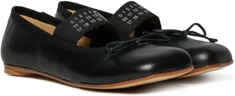 MM6 Maison Margiela Kids Ballerina's met logoprint AH990 BLACK