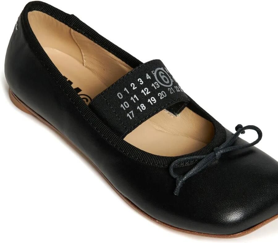 MM6 Maison Margiela Kids Ballerina's met logoprint AH990 BLACK - Foto 2