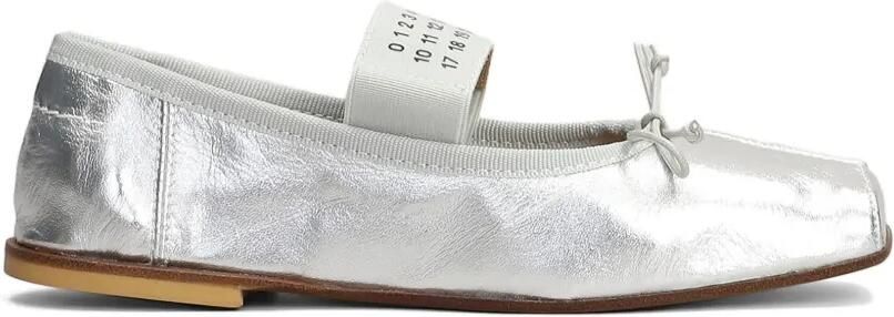 MM6 Maison Margiela Kids Ballerina's met nummer-patroon Zilver - Foto 5