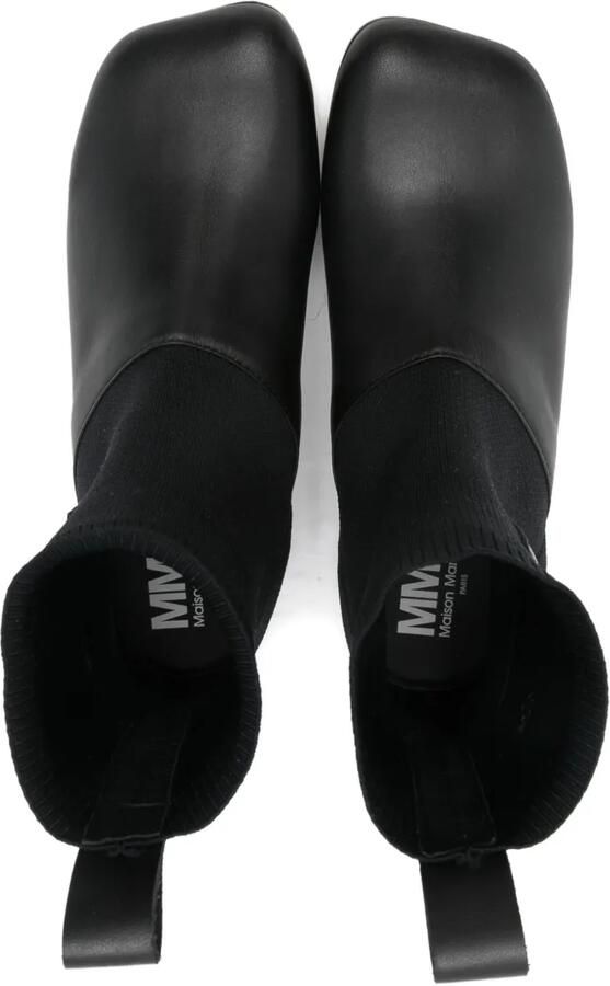 MM6 Maison Margiela Kids Enkellaarzen met nummerpatroon Zwart
