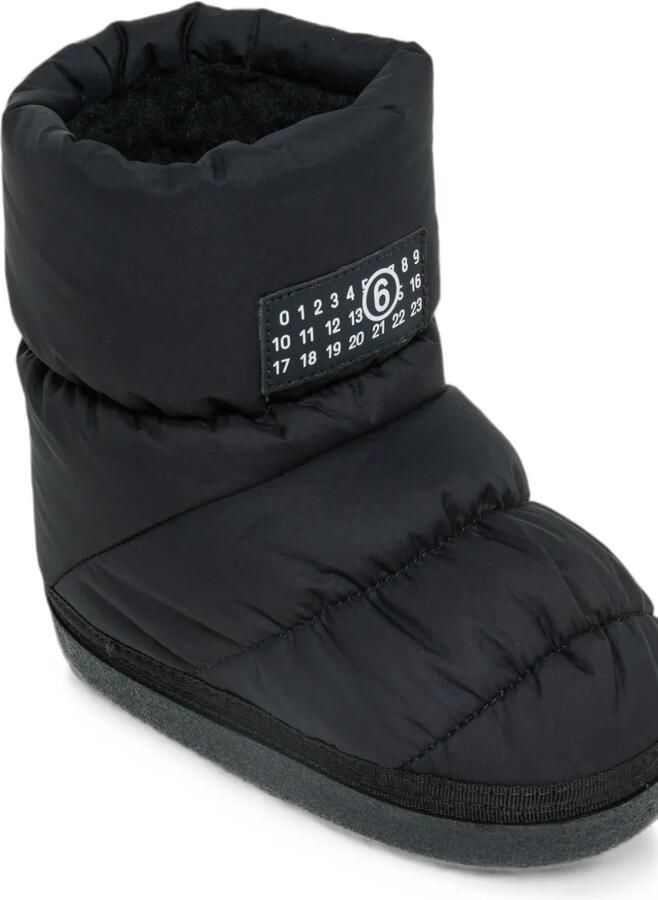 MM6 Maison Margiela Kids Gewatteerde snowboots met logopatch Zwart - Foto 2