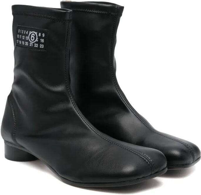 MM6 Maison Margiela Kids Laarzen met nummer-patroon Zwart