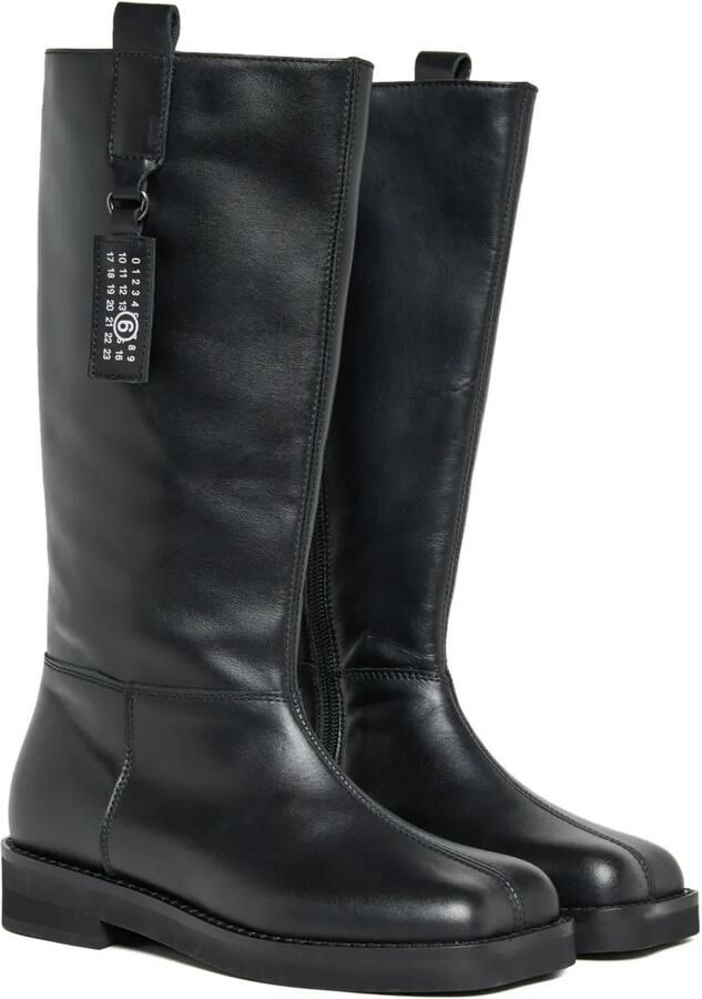 MM6 Maison Margiela Kids Laarzen met vierkante neus Zwart
