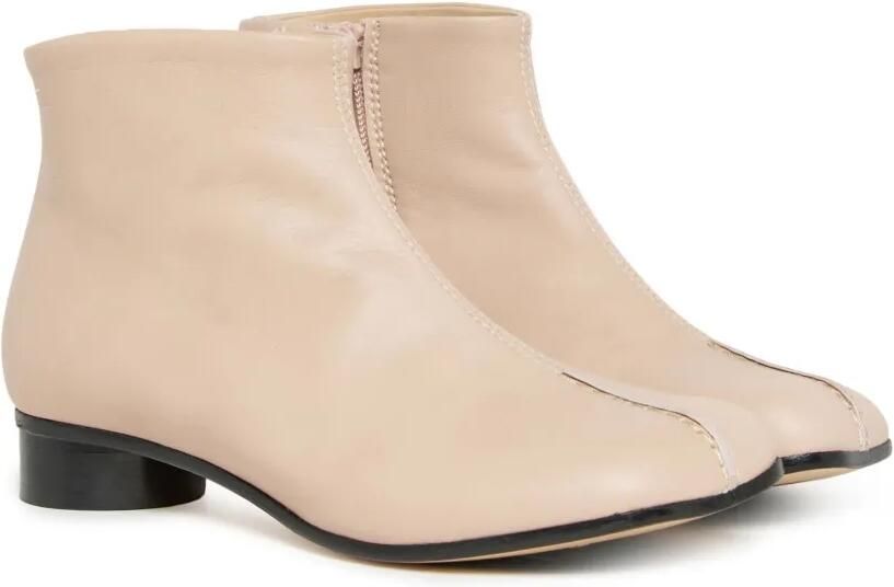 MM6 Maison Margiela Kids Laarzen van kalfsleer met ritssluiting Beige - Foto 3