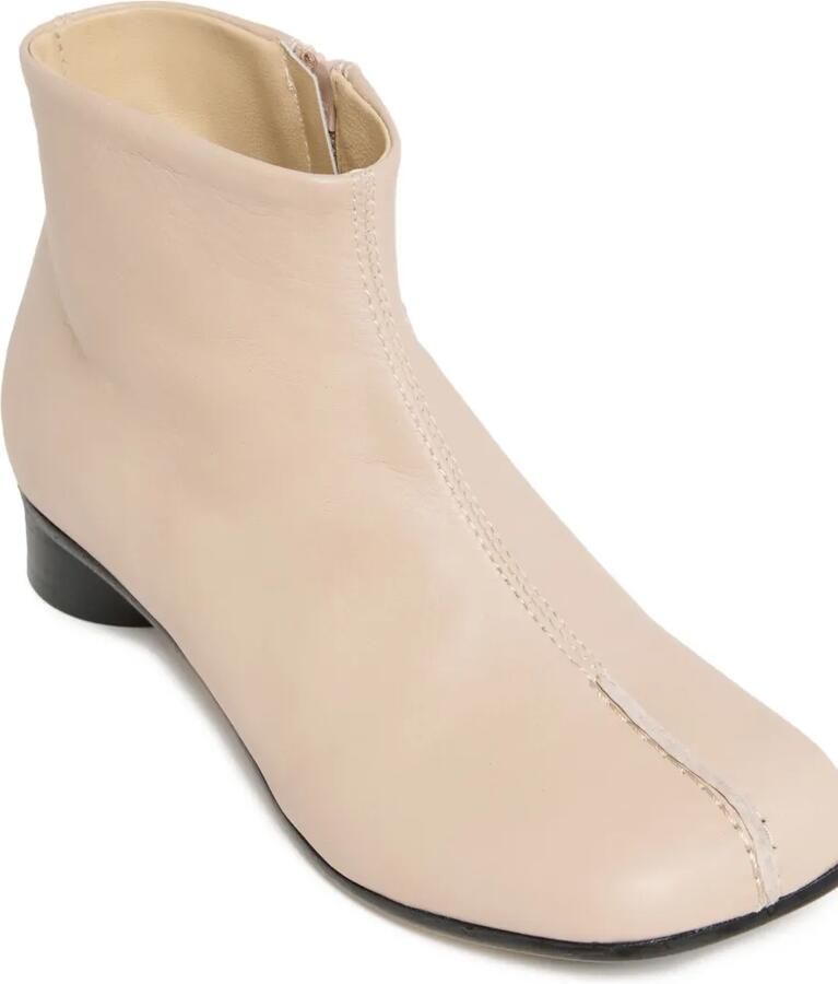 MM6 Maison Margiela Kids Laarzen van kalfsleer met ritssluiting Beige - Foto 2