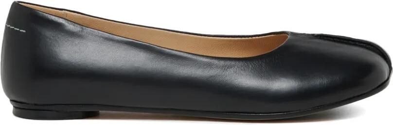 MM6 Maison Margiela Kids Leren ballerina's Zwart - Foto 4