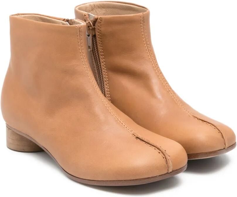 MM6 Maison Margiela Kids Leren enkellaarzen Bruin - Foto 2