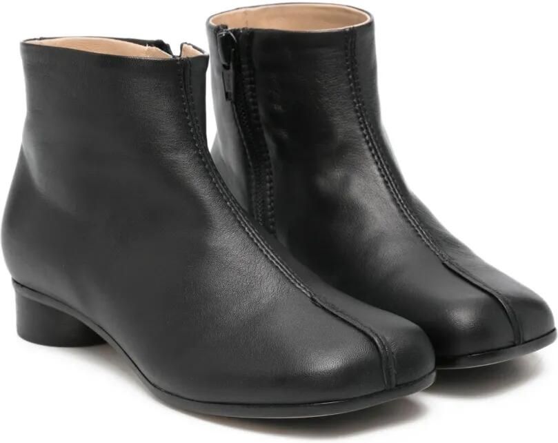 MM6 Maison Margiela Kids Leren enkellaarzen Zwart - Foto 3