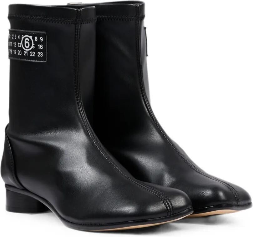 MM6 Maison Margiela Kids Leren laarzen Zwart