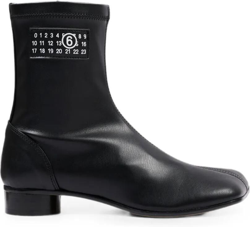 MM6 Maison Margiela Kids Leren laarzen Zwart - Foto 3