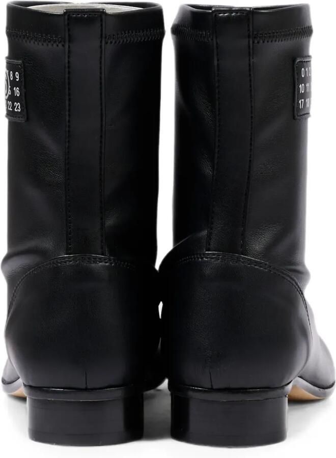 MM6 Maison Margiela Kids Leren laarzen Zwart - Foto 2