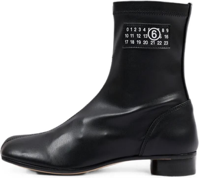 MM6 Maison Margiela Kids Leren laarzen Zwart - Foto 4