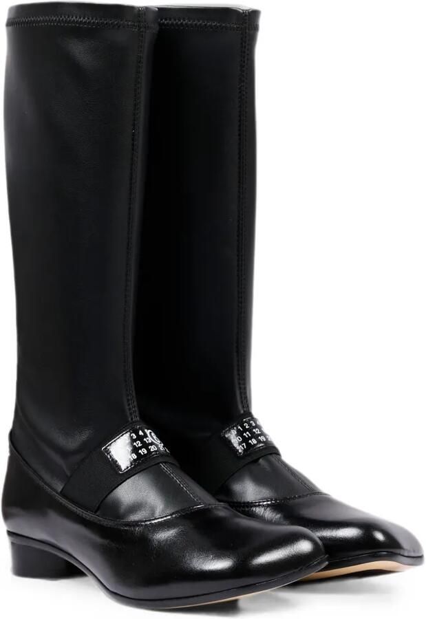 MM6 Maison Margiela Kids Leren laarzen Zwart