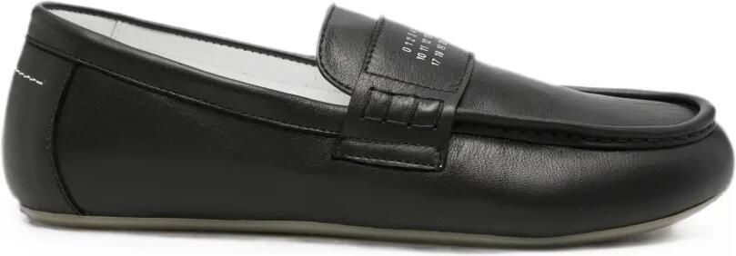 MM6 Maison Margiela Kids Leren loafers Zwart