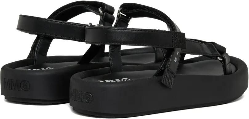 MM6 Maison Margiela Kids Leren sandalen Zwart
