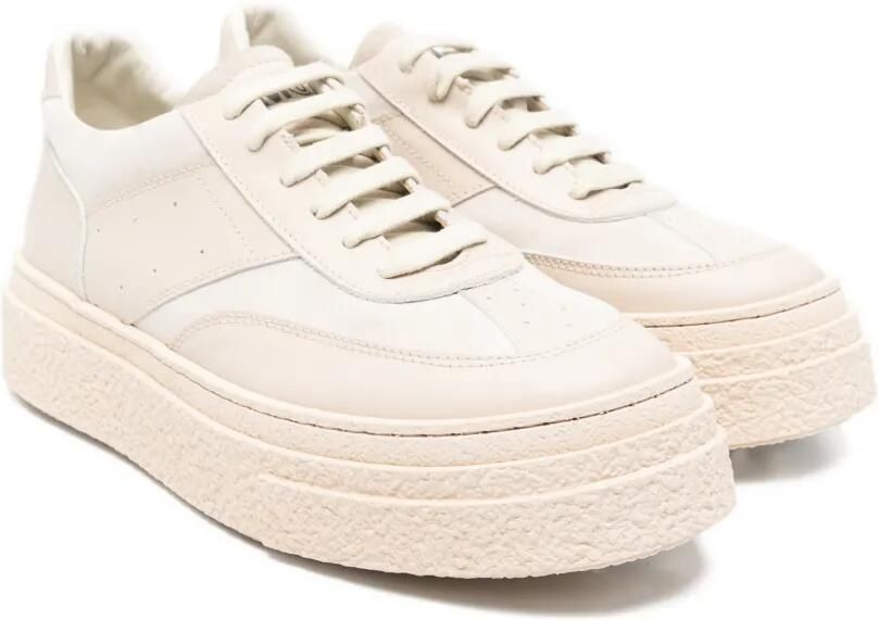MM6 Maison Margiela Kids Leren sneakers Beige