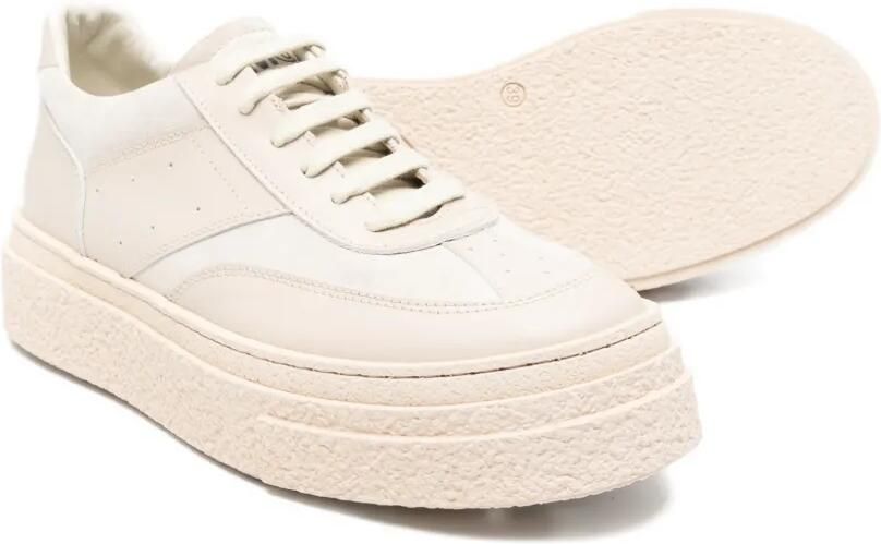 MM6 Maison Margiela Kids Leren sneakers Beige - Foto 3