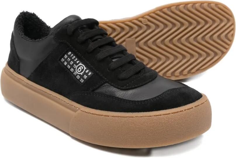MM6 Maison Margiela Kids Leren sneakers Zwart - Foto 3