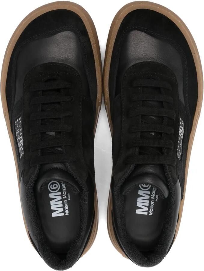 MM6 Maison Margiela Kids Leren sneakers Zwart - Foto 2