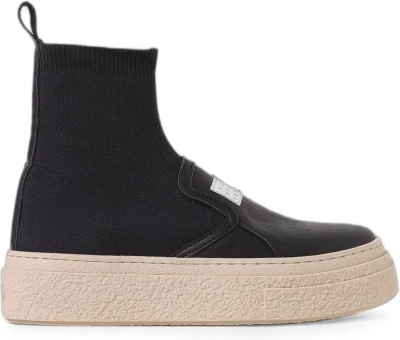 MM6 Maison Margiela Kids Leren soksneakers Zwart