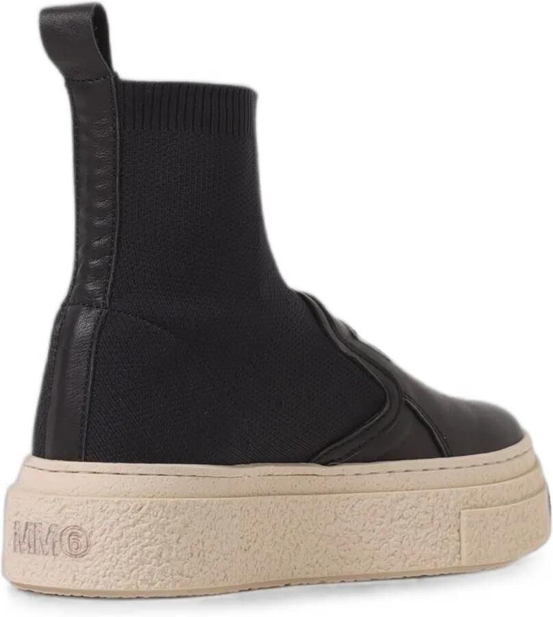 MM6 Maison Margiela Kids Leren soksneakers Zwart - Foto 2