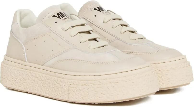 MM6 Maison Margiela Kids Leren suède sneakers met plateauzool AH78F - Foto 3