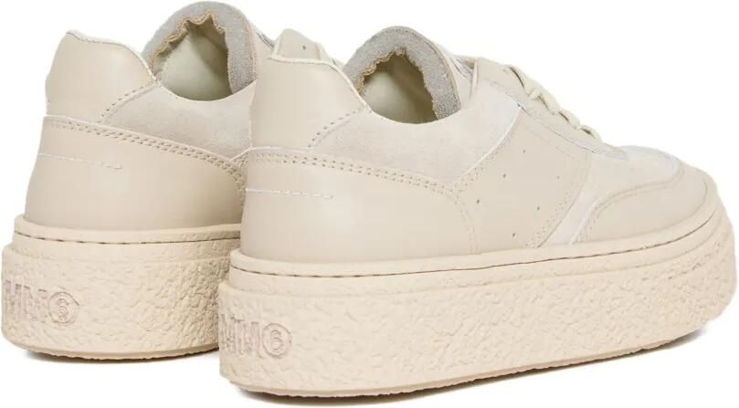 MM6 Maison Margiela Kids Leren suède sneakers met plateauzool AH78F - Foto 4