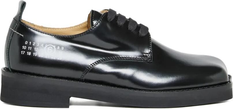 MM6 Maison Margiela Kids Leren veterschoenen Zwart