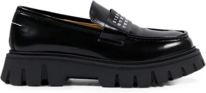 MM6 Maison Margiela Kids Loafers met logoprint Zwart - Foto 4