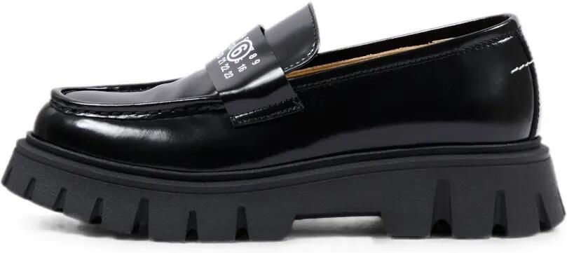 MM6 Maison Margiela Kids Loafers met logoprint Zwart - Foto 5