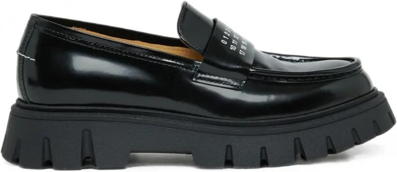 MM6 Maison Margiela Kids Loafers met logoprint Zwart - Foto 4