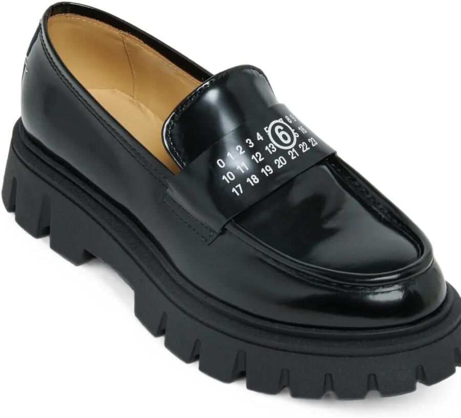 MM6 Maison Margiela Kids Loafers met logoprint Zwart - Foto 2