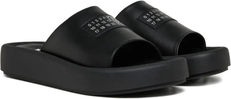MM6 Maison Margiela Kids Sandalen met logopatch Zwart