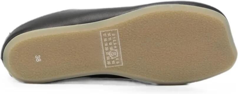 MM6 Maison Margiela Kids Slip-on leren slippers Zwart - Foto 4