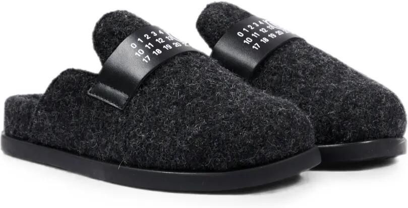 MM6 Maison Margiela Kids Slippers met logopatch Grijs