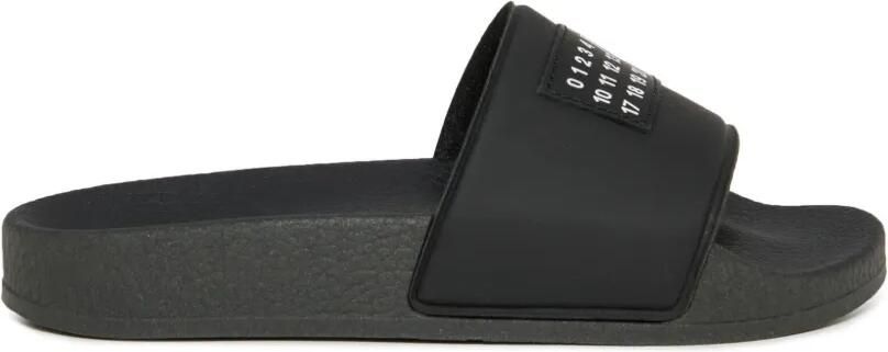 MM6 Maison Margiela Kids Slippers met tekst Zwart - Foto 4