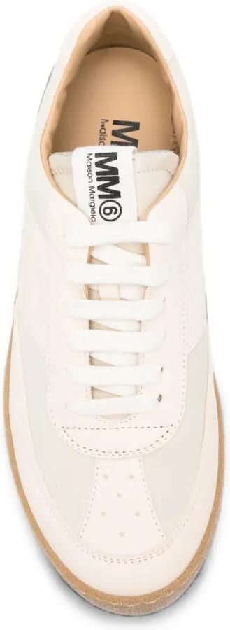 MM6 Maison Margiela Kids Sneakers met geperforeerd detail Beige - Foto 3
