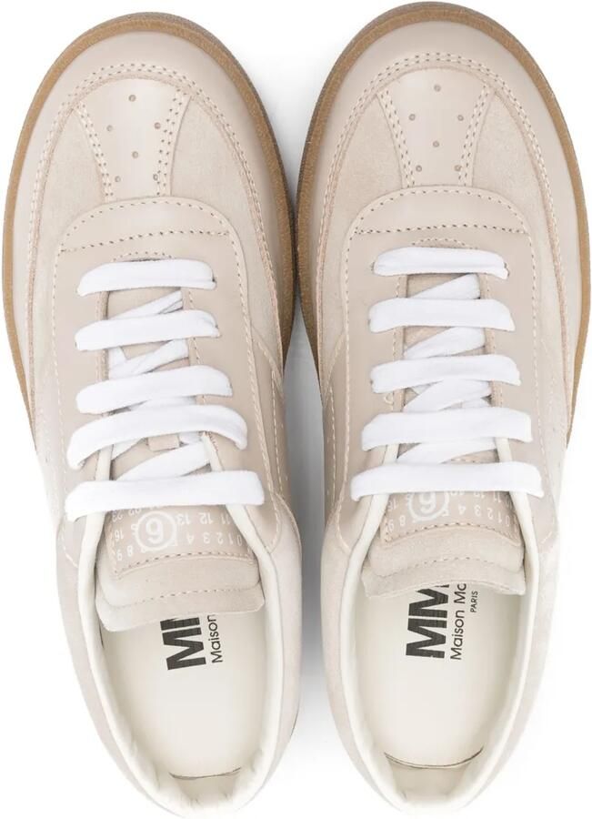 MM6 Maison Margiela Kids Sneakers met nummer-patroon Beige - Foto 2