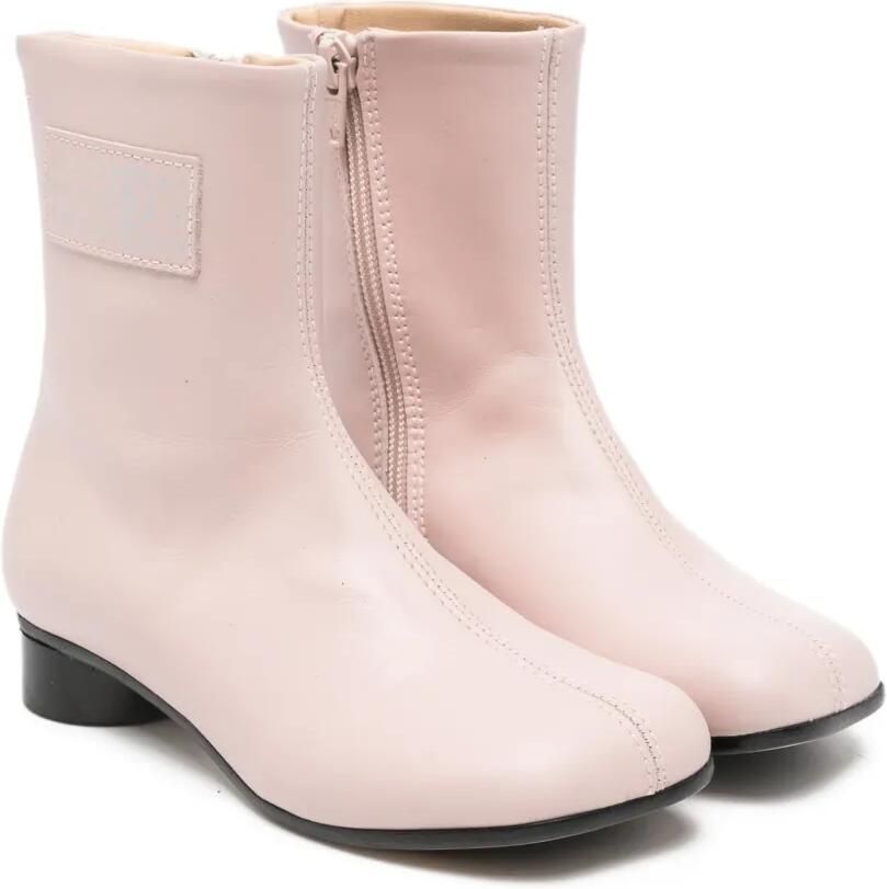 MM6 Maison Margiela Kids Tabi leren enkellaarzen Roze - Foto 2